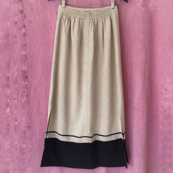 Alma Linen Ankle-length Slitted Skirt, Small - Picture 2 of 8